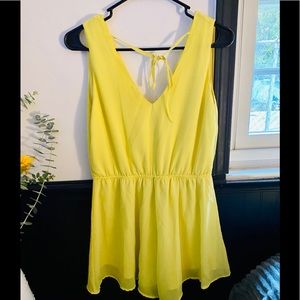 Bright yellow romper 💫